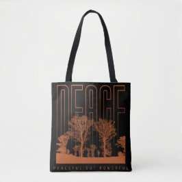 Bolsa de Tote Futurista de Naranja Negro