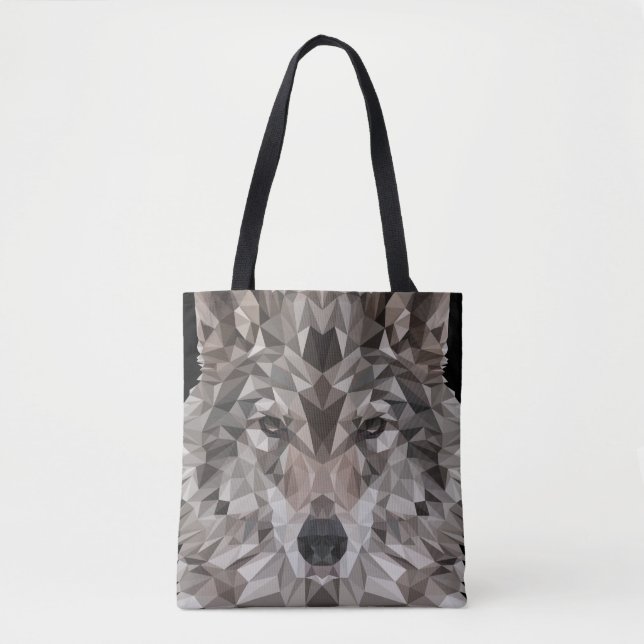Bolsa de Tote Geométrica Lone Wolf (Anverso)