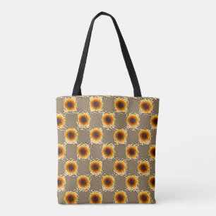 bolsa de tote girasoles