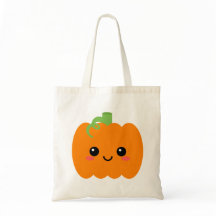 Bolsa De Tote Gráfica De Calabaza Sonriente, Tempo
