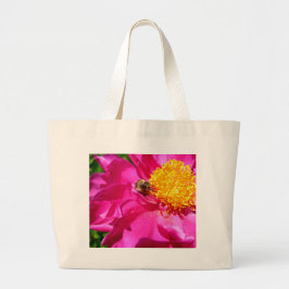 Bolsa de Tote Grande Bumblebee y Peony