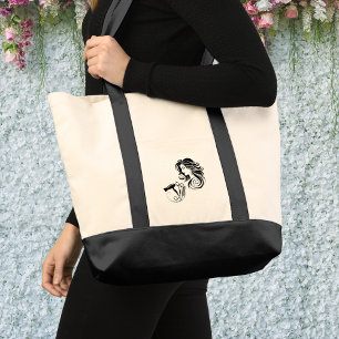 Bolsa De Tote Grande De Estilo De Cabello Británic
