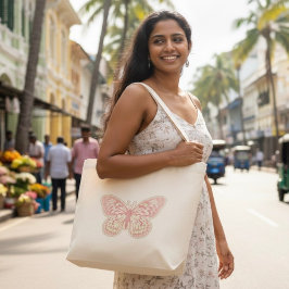 Bolsa de Tote grande de mariposa