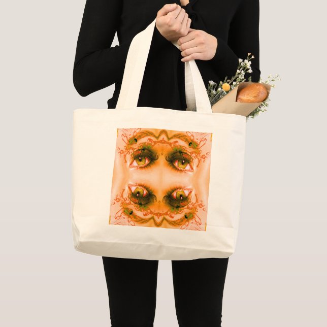 Bolsa de Tote grande de ojos dorados (Anverso (producto))