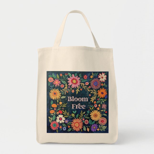 Bolsa De Tote Grande Extra Floral Popular (Frente)