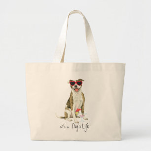 Bolsa de Tote Grande Pit Bull Terrier