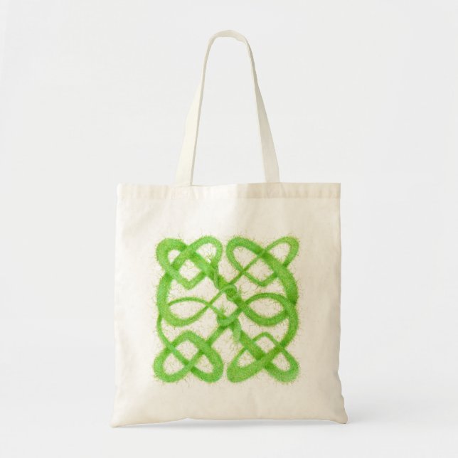 Bolsa de Tote GREEN CELTIC KNOT (Frente)