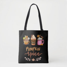 Bolsa de Tote Halloween con especias de calabaza d