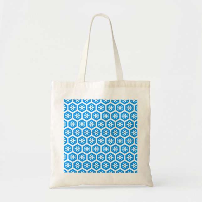 Bolsa de Tote - Hexagón con copo de nieve (Frente)