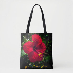 Bolsa de Tote "Hibiscus Rojo"