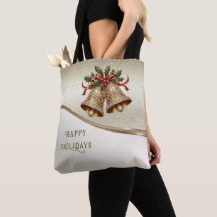 Bolsa de Tote Holiday para los Navidades de oro