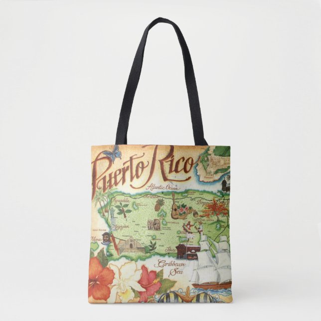 Bolsa De Tote Houlder De Puerto Rico (Anverso)