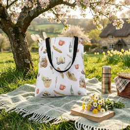 Bolsa De Tote Ilustrada De Picnic Time Sweet