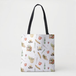 Bolsa De Tote Ilustrada De Picnic Time Sweet