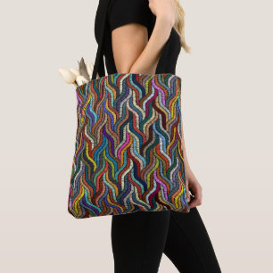 Bolsa de Tote impresa con tejidos étnicos africano