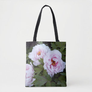 Bolsa De Tote Impresa De Peony Rosa bonito