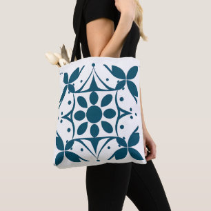 Bolsa De Tote Indigo Mandala