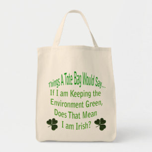 Bolsa de Tote Irlandesa Verde