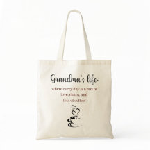 Bolsa de Tote - La vida de la abuela: dónde cada d