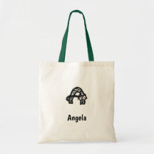 Bolsa de tote - Letra A de gato con nombre