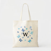 Bolsa de Tote - Letras azules