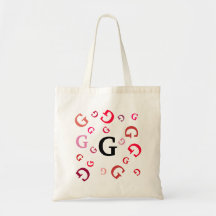 Bolsa de Tote - Letras rojas de saltos