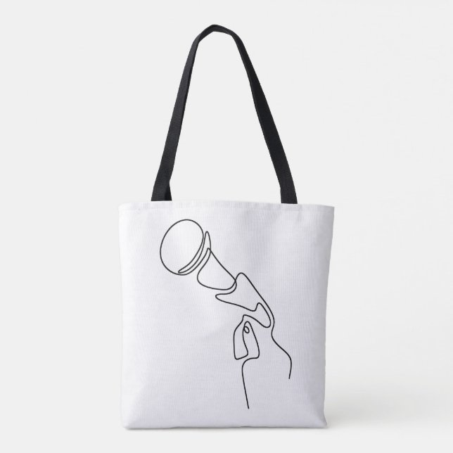 Bolsa de Tote: Line Art (cantante) (Reverso)