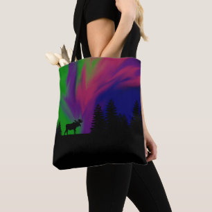 Bolsa de Tote - Luces del Norte con alce