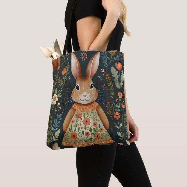 Bolsa De Tote Mágica De Los Bunny De Springtime (Detalle)