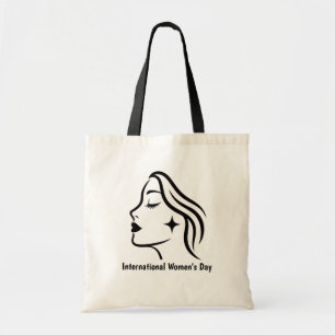 Bolsa de tote minimalista para el Día Internaciona