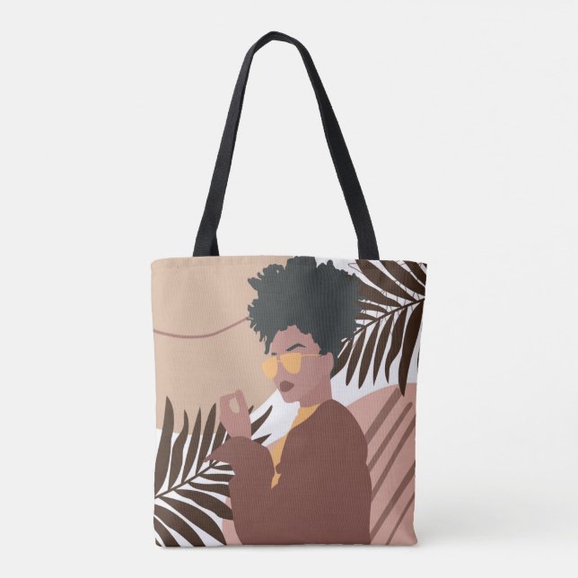 Bolsa de Tote Moderna Boho Stylin (Reverso)