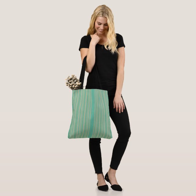 Bolsa De Tote Moderna Con Banda Verde De Jade (Puesto)