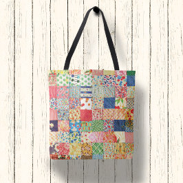 Bolsa de Tote Monograma de Quilt de patchwork de i