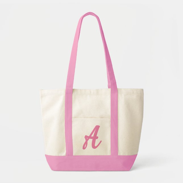 Bolsa de tote monograma personalizada, bolsas de n (Frente)