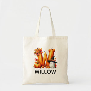 Bolsa de Tote Monogramada Personalizada de Hallowe
