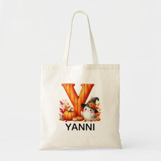 Bolsa de Tote Monogramada Personalizada de Hallowe