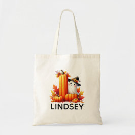 Bolsa de Tote Monogramada Personalizada de Hallowe