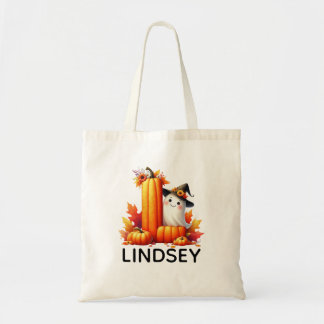 Bolsa de Tote Monogramada Personalizada de Hallowe