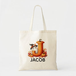 Bolsa de Tote Monogramada Personalizada de Hallowe