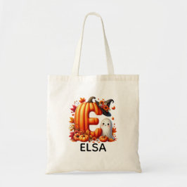 Bolsa de Tote Monogramada Personalizada de Hallowe