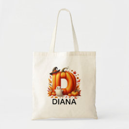 Bolsa de Tote Monogramada Personalizada de Hallowe