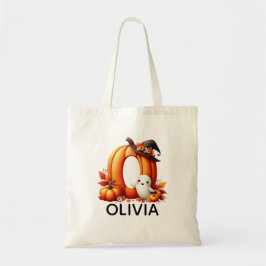 Bolsa de Tote Monogramada Personalizada de Hallowe