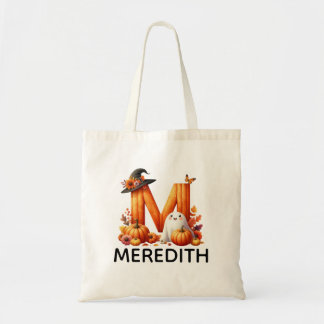 Bolsa de Tote Monogramada Personalizada de Hallowe
