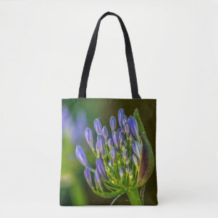 Bolsa de Tote morada y negra