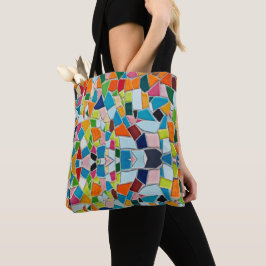 Bolsa de Tote Mosaic de Terrazzo colorida