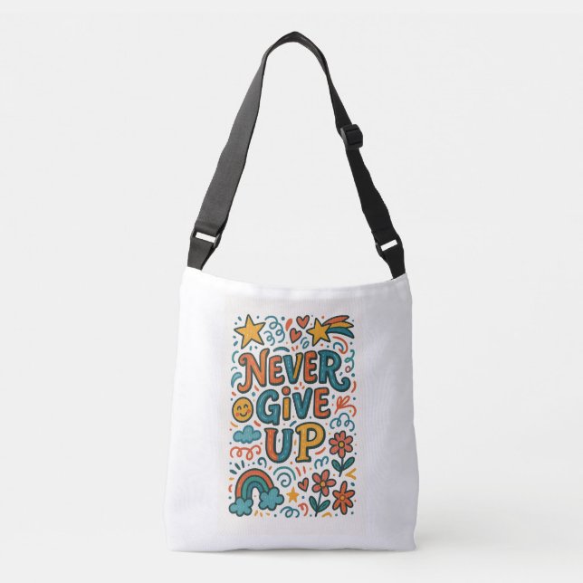 Bolsa De Tote Motivacional Colorida (Anverso)
