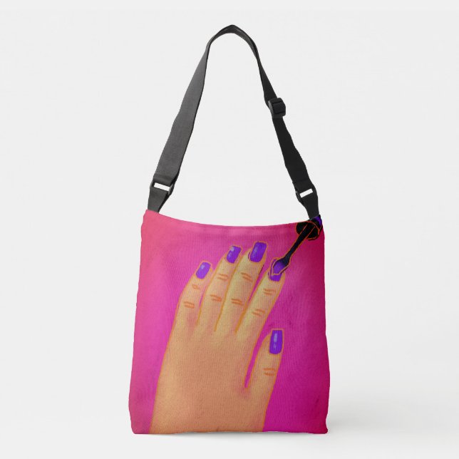 Bolsa de Tote Nail Tech Nails Púrpura (Anverso)