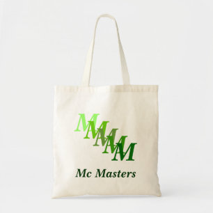 Bolsa de Tote - Nombre verde e Iniciales
