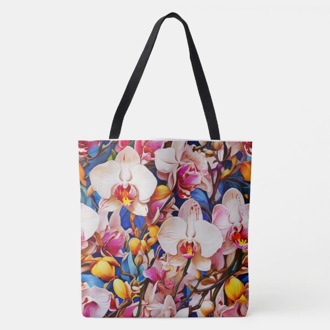 Bolsa De Tote Orquídea Brillante (Anverso)