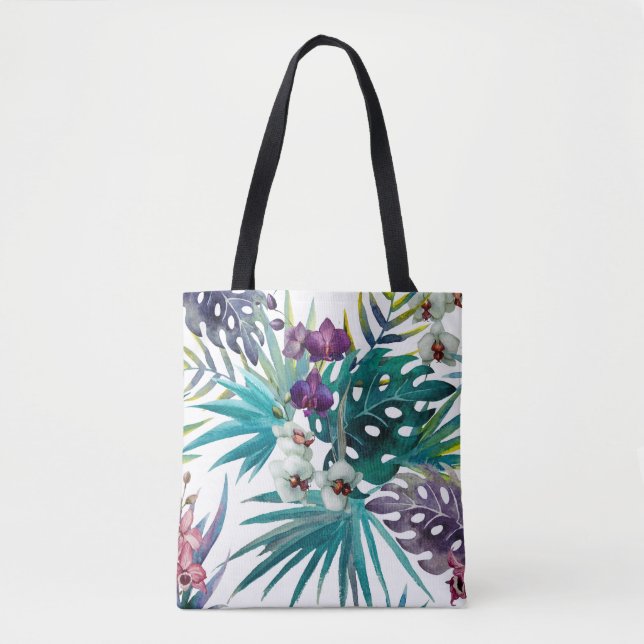 Bolsa de Tote - Orquídea tropical (Anverso)